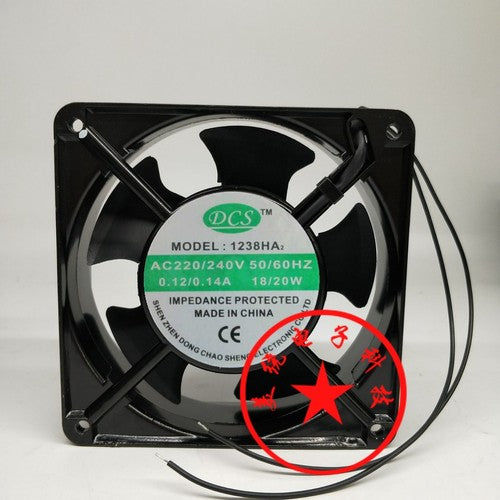 1 PCS DCS Fan DCS1238HA2 1238HA2 AC220/240V 12038 12cm 2 wire cabinet fan