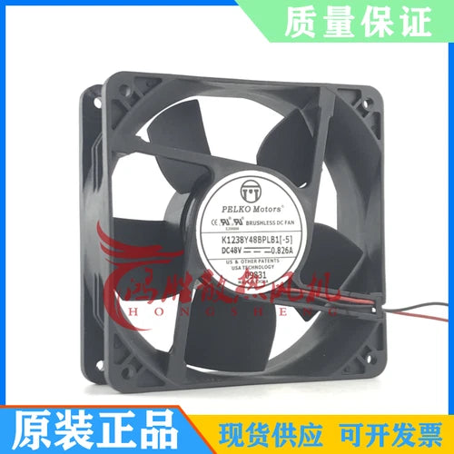 1PC  cooling 2-wire fan K1238Y48BPLB1-5 48V 0.826A 12038 12CM