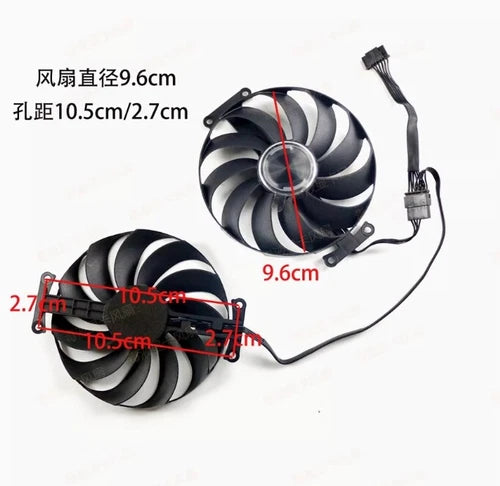 1PC graphics card cooling fan with dual ball bearings  RTX 4070 DUAL OC