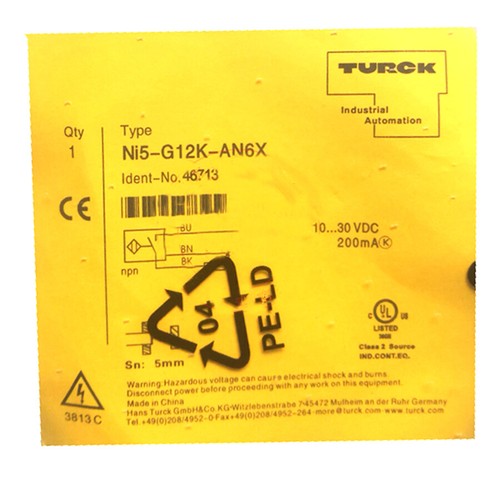 For TURCK NI5-G12K-AN6X 46713 Inductive sensor NPN
