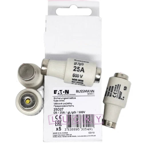 Qty:10 FOR fuse  25D27 25A DII/E27