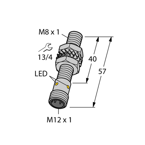 TURCK BI1.5U-EG08-AP6X-H1341 4600540 Inductive sensor PNP