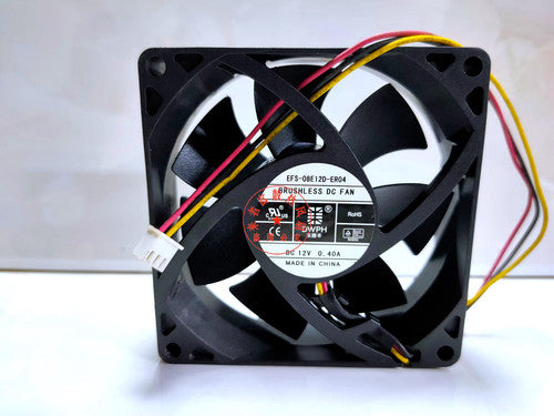 1 PCS DWPH Fan EFS-08E12D-ER04 DC 12V 0.40A 8025 8cm 3 pin cooling fan