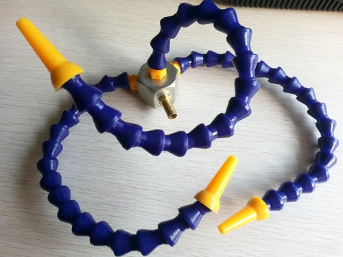 1PC  Coolant Hose for Milling 1/4" Three Holes Magnetic Base + 12'' 300mm Length
