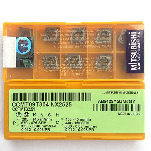 MITSUBISHI CCMT09T304 NX2525 Carbide Inserts CNC