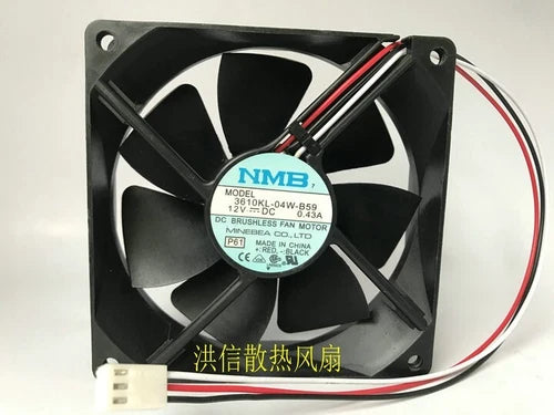 1 PCS  fan DC12V 0.43A 9025 9cm 3 wire 3610KL-04W-B59