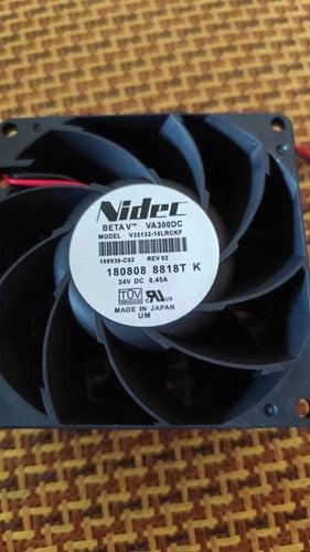 1 PCS NIDEC Fan V35132-16LRCKF DC24V 0.45A 8038 8CM 2 wire Inverter cooling fan