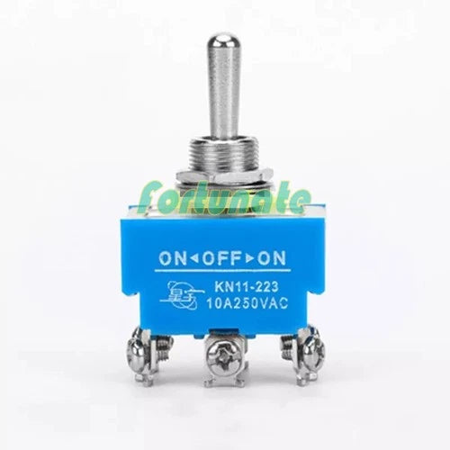 Qty:2  KN11-223 6-pin 3-speed 10A toggle switch