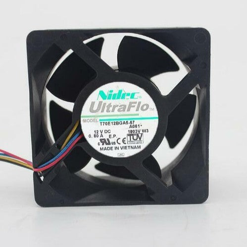 Nidec 7CM 7038 T70E12BGA5-57 DC 12V 0.80A 4 Lines PWM Violent Cooling Fan