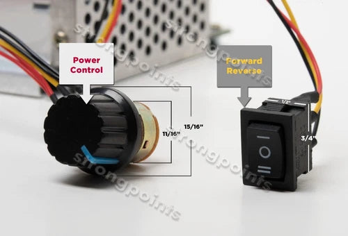 Motor Forward&Reverse Variable Speed Controller PWM 12V 24V 48V 3000W 10-55V 40A