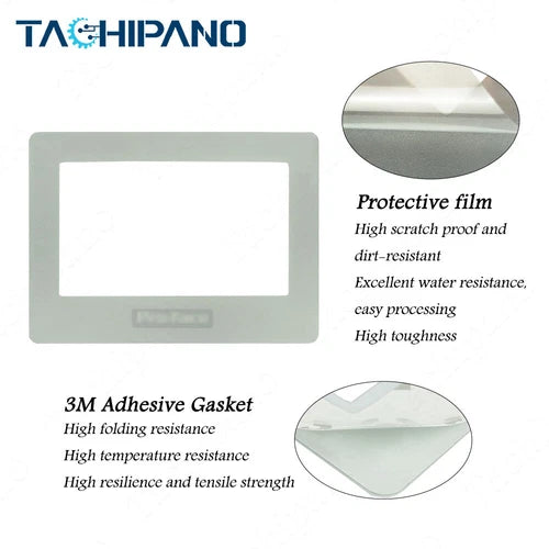 Touch Screen for PFXGP4114T2D 4.3 inch Panel Glass with Front Overlay GP-4114T
