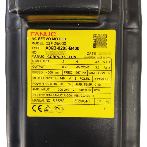 For Fanuc A06B-0205-B400  AC Servo Motor Free Shipping