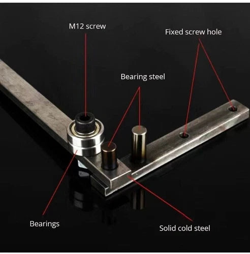 1x Steel Bar Bender Braided Basket Anchor Hook Iron Steel Manual Bending Machine