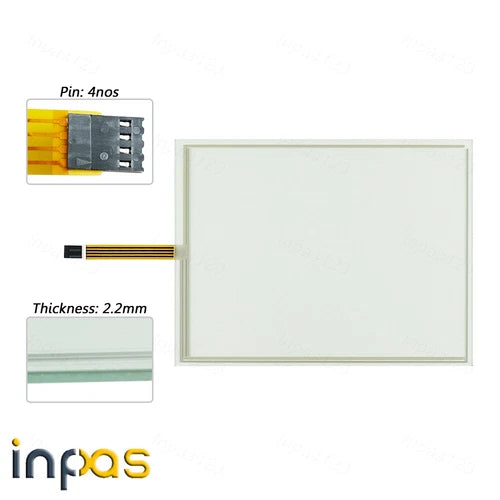 1SET For  Touch screen panel + overlay film XV-440-10TVB-1-10
