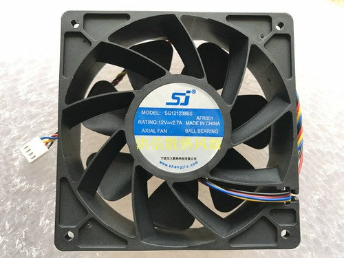 1 PCS SJ Fan SG121238BS DC12V 2.7A 12038 12CM 4 Pin High speed cooling fan