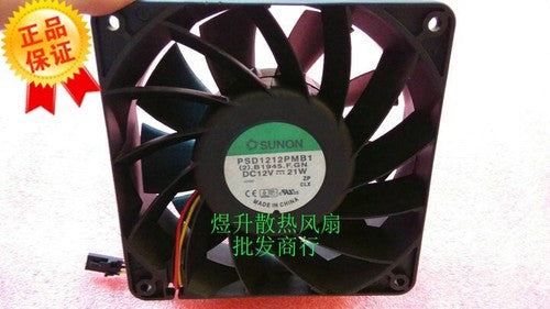 1 PCS SUNON Fan PSD1212PMB1 DC12V 21W 12038 12cm 3 pin cooling fan