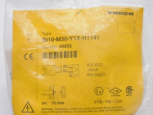 1PC Turck Bi10-M30-Y1X-H1141 Inductive Sensor Bi10M30Y1XH1141  #P