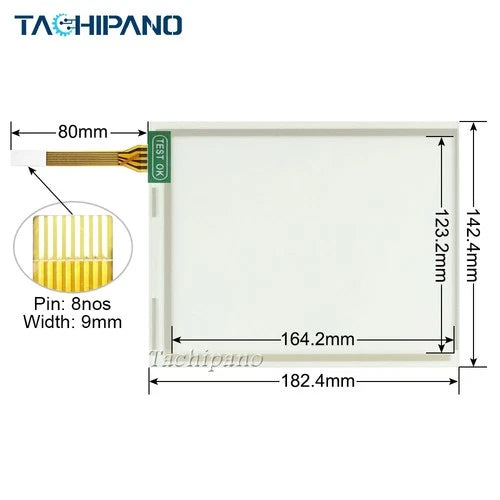 1PC  for 3HAC023195-006 Robot IRC5 Flex Pendant Panel GLASS Touch Screen