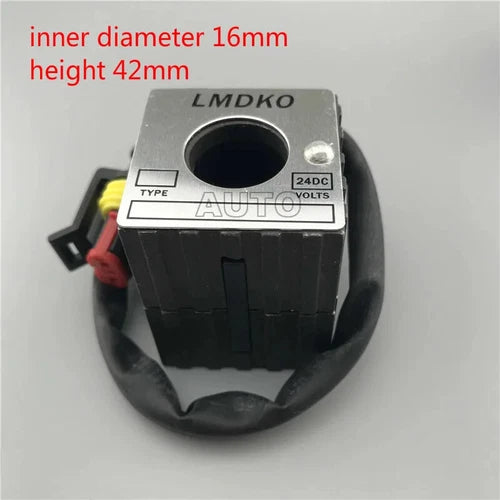 1X Inner Diameter 16mm Height 42mm 12V  Excavator Solenoid Valve Coil 60/65/75