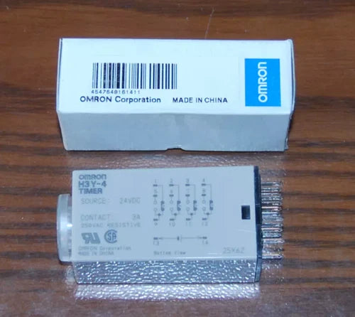 1PC   Timer Relay 12VDC 24VDC 110VAC 220VAC H3Y-4 H3Y4