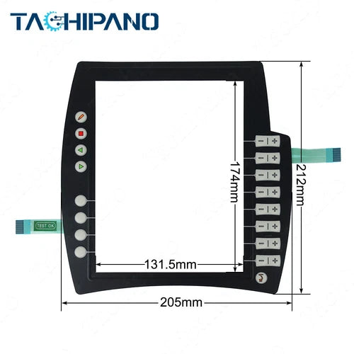 1SET  Touch Screen for  KR C4 00-189-002 with Membrane Keypad KRC4 00-189-002