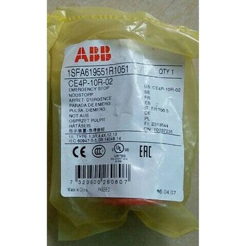 one  ABB CE4P-10R-02 Pushbutton Switch Red Fast Shipping