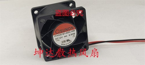 1 PCS SUNON Fan PF40281B1-000C-A99 DC12V 6.60W 4028 4CM 2 wire Cooling Fan
