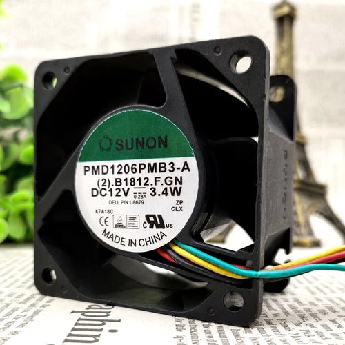 1pc   12V 4-wire Cooling Fan  PMD1206PMB3-A 3.4W 0.26A 6038 6CM