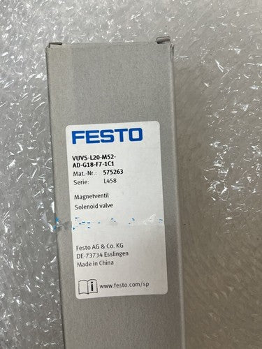 1 PCS FESTO 575263 VUVS-L20-M52-AD-G18-F7-1C1 Solenoid valve