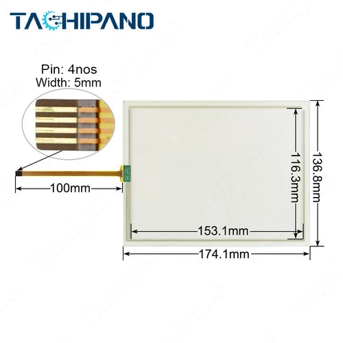 Touch Screen for 6AV6 643-0CB01-1AX1 MP 277 8" with Overlay 6AV6643-0CB01-1AX1
