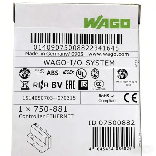 750-881  WAGO 750881 Ethernet Controller PLC Module