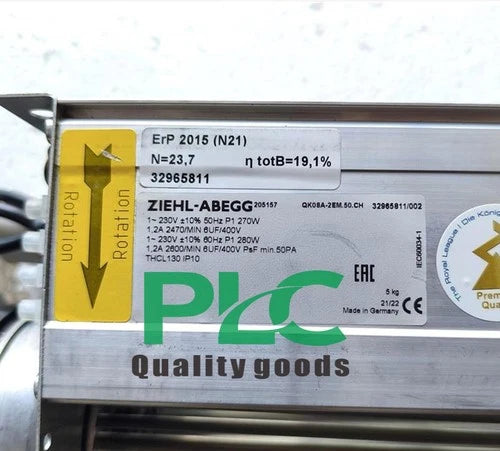 1PCS  Ziehl-abegg QK08A-2EM.50.CH Cross Flow 230VAC 1.2A 270/280W Fast Ship