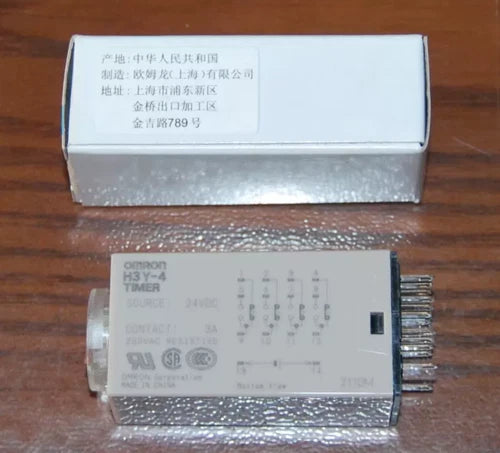 1PC   Timer Relay 12VDC 24VDC 110VAC 220VAC H3Y-4 H3Y4