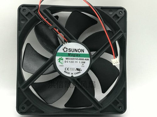 1 PCS SUNON Fan MEC0251V3-0000-A99 DC12V 1.9W 12025 12CM 2 Wire