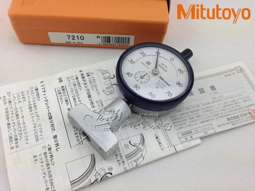 1 PCS  Dial Depth Gauge 0-10*0.01mm old model   7210   7210A