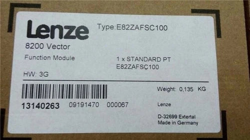 1 PC E82ZAFSC100  LENZE Function Module Inverter 8200 Vector