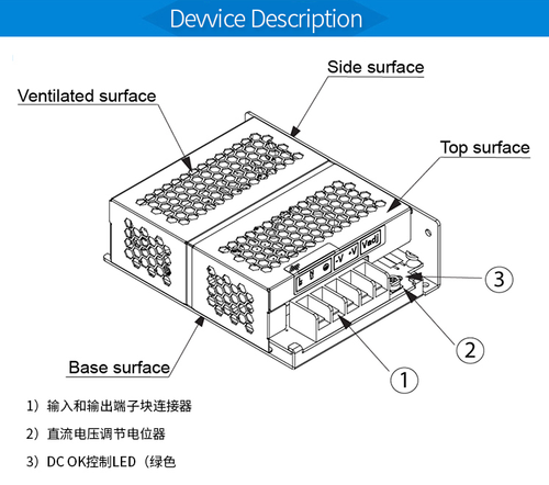 PMC-05V050W1AA Delta switching power supply 5V 50W industrial control