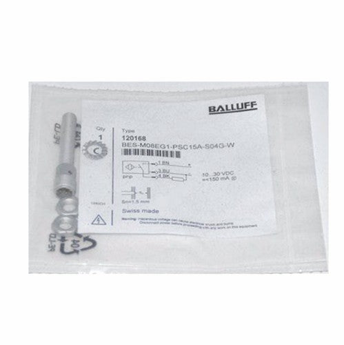 BALLUFF BES M08EG1-PSC15A-S04G-W（BES02YT）Inductive Factor 1 Sensors PNP