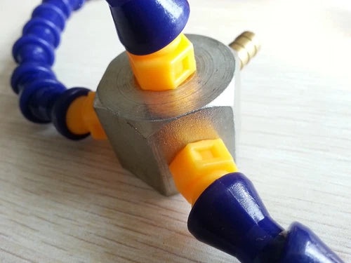 1PC  Coolant Hose for Milling 1/4" Three Holes Magnetic Base + 12'' 300mm Length