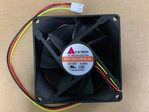 1pcs    chassis power supply fan 3pin FD128025EB-N 8025 12V 0.45A 3-wire