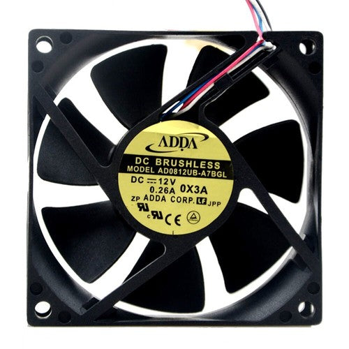 For ADDA AD0812UB-A7BGL S DC 12V 0.26A 4-wire 80x80x25mm Server Cooling Fan