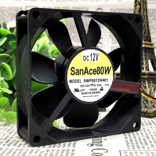 One For SANYO  9WP0812H401 DC 12V case axial cooling fan Free Shipping