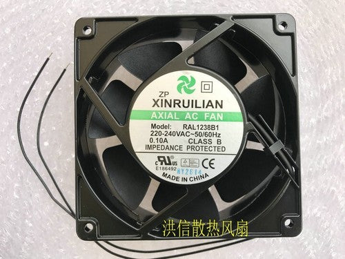 1 PCS XINRUILIAN Fan RAL1238B1 220-240VAC 12038 12cm 2 wire cooling fan