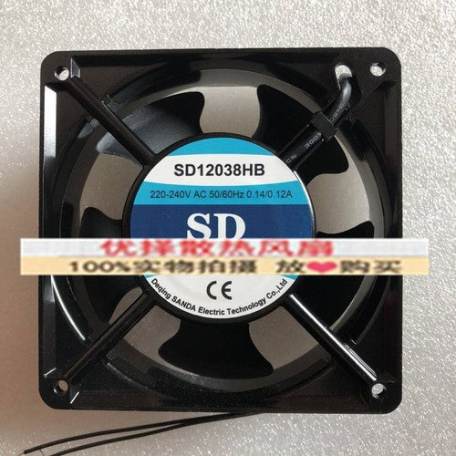 1 PCS SD Fan SD12038HB AC220-240V 12038 12cm 2 wire Cabinet cooling fan