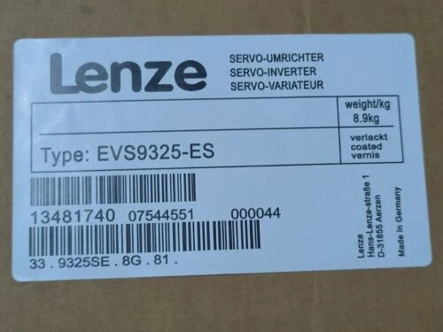 1 PC EVS9325-ES  LENZE EVS9325ES SERVO INVERTER