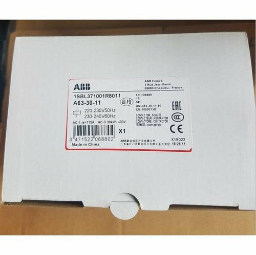 One  Abb A63-30-11 Contactor A63-30-11 220VAC Free shipping