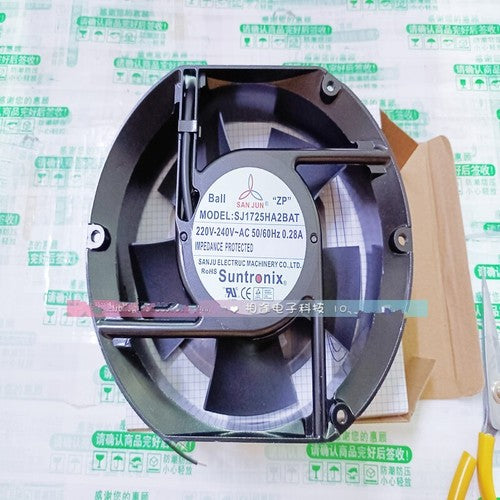 1 PCS SAN JUN Fan SJ1725HA2BAT AC220V 17251 17CM 2 Wire aluminum frame fan