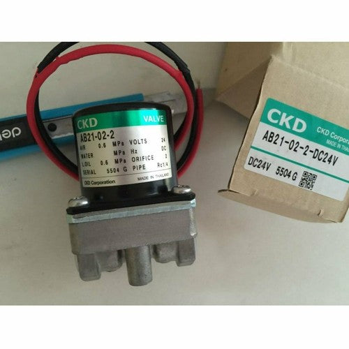 One For CKD  AB21-02-2-DC24V Solenoid Valve Free Shipping