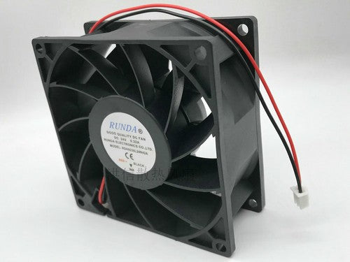 1 PCS RUNDA Fan RDH9238L24N42A DC24V 0.32A 9238 9CM 2 Pin cooling fan