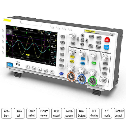 For FNIRSI-1014D 7'' LCD 2 Channel Digital Storage Oscilloscope Signal Generator